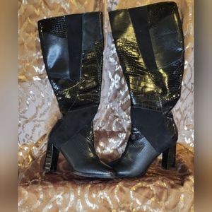 IMPO BRAND NEW faux snake print calf boots